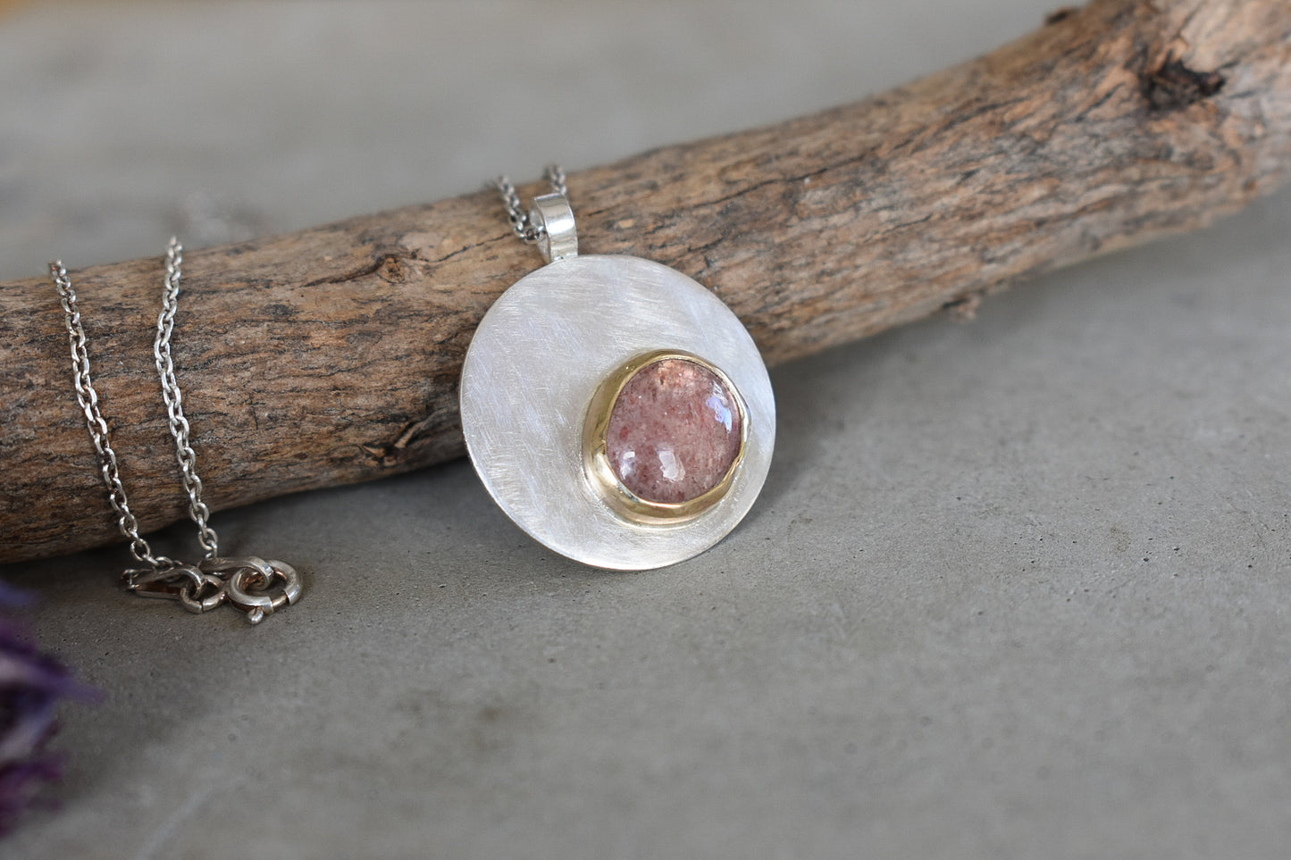 Strawberry Moon Pendant