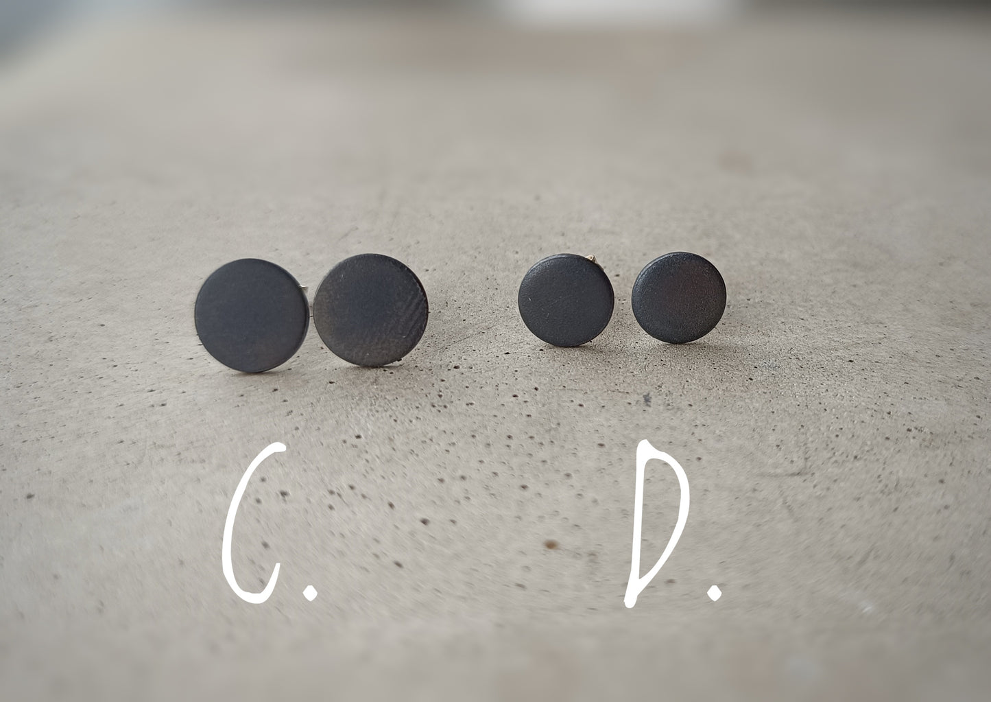 9mm & 8mm Silver Studs