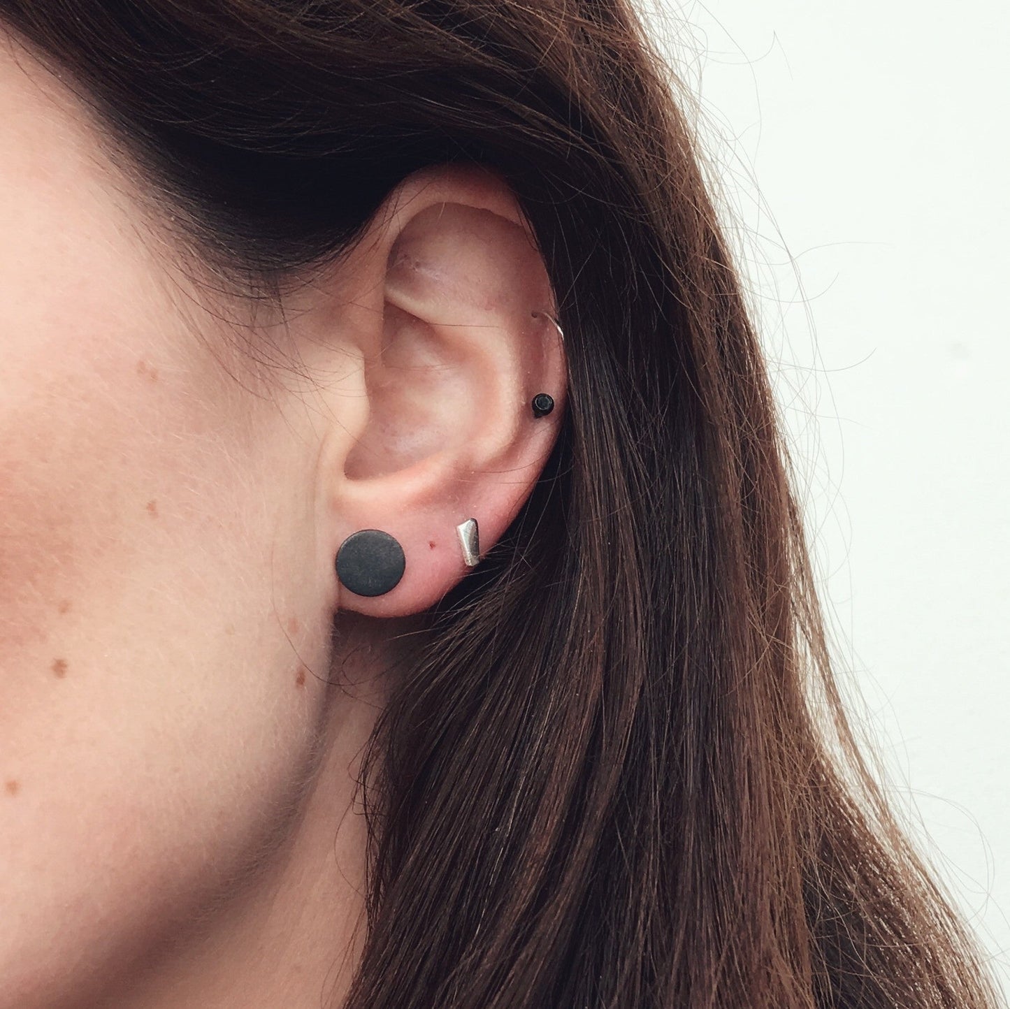 9mm & 8mm Silver Studs