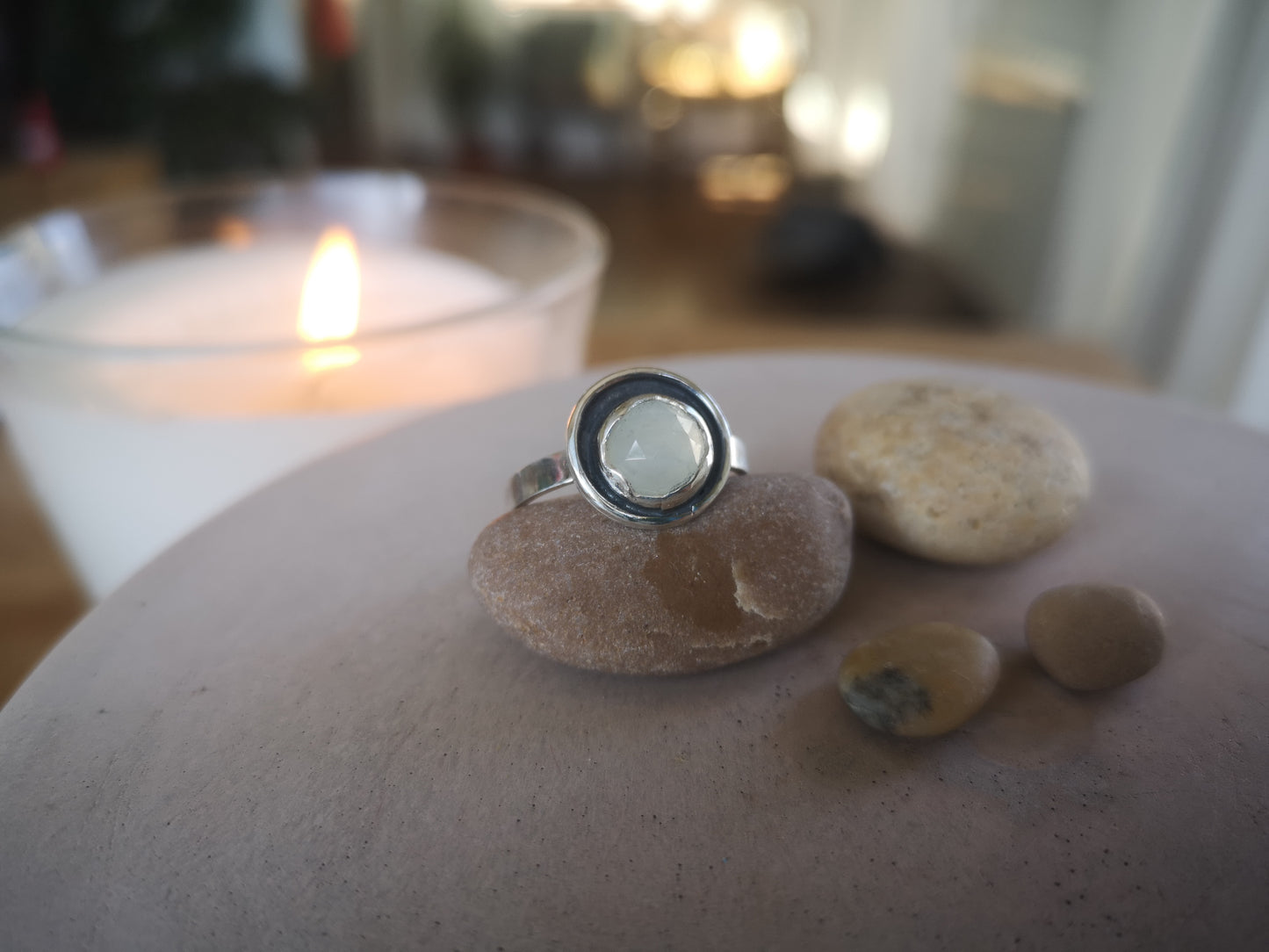 Moonstone Moon Ring #2