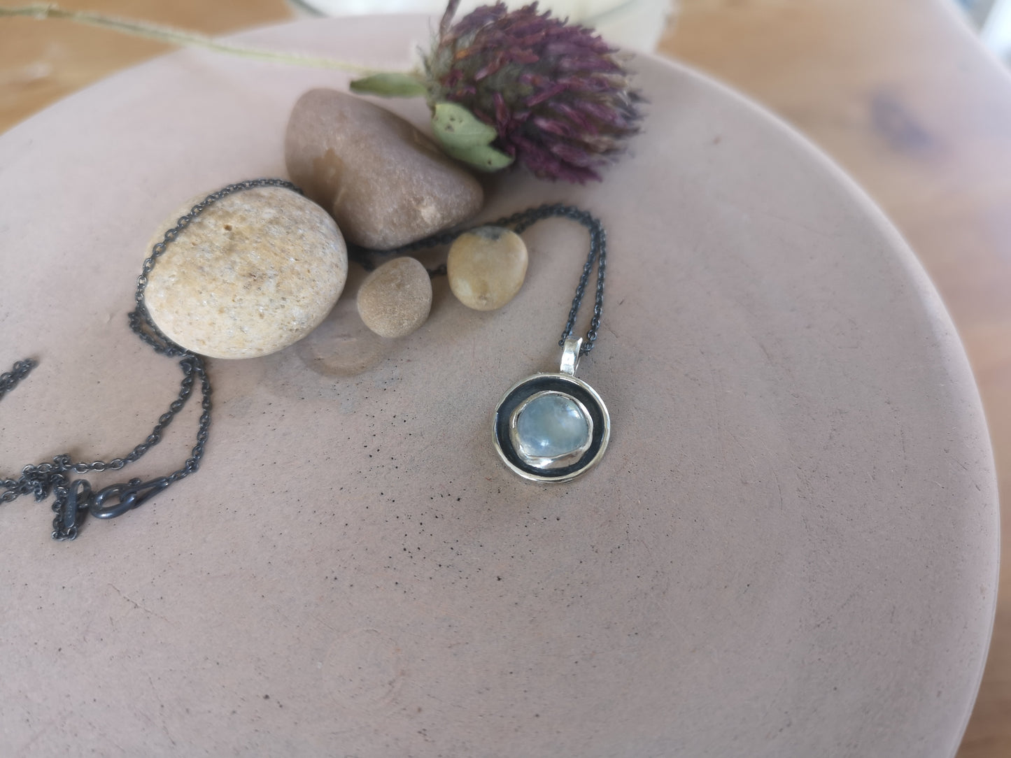 Moonstone Mini Moon Pendant
