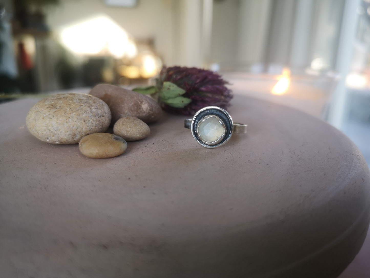 Moonstone Moon Ring #2