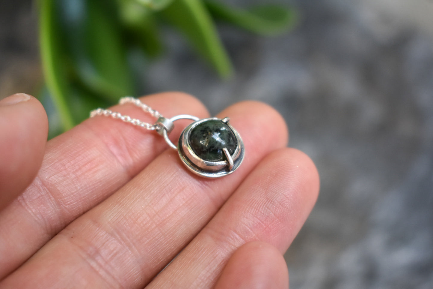 Deep Green Jade Pendants