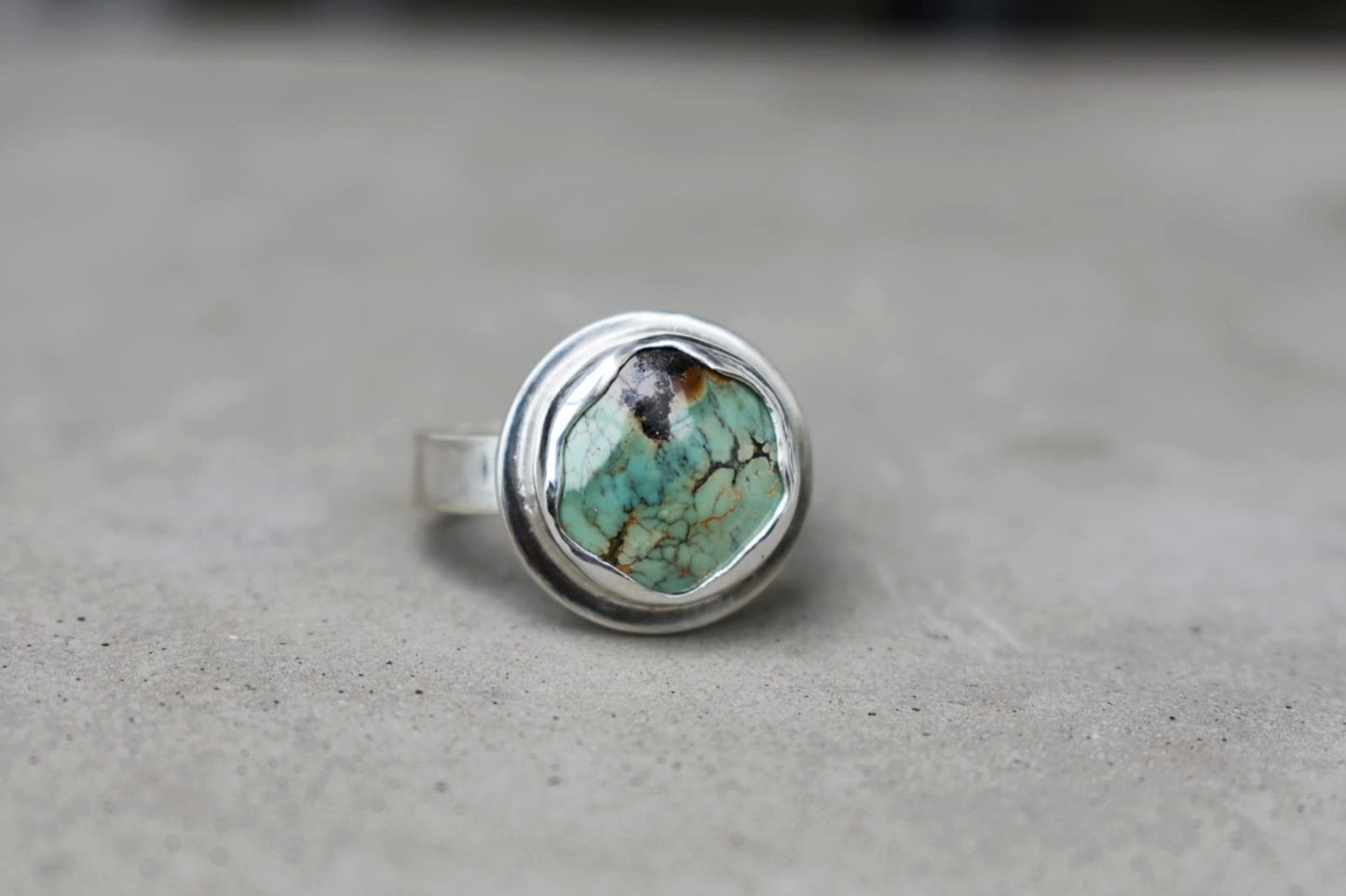 Round Wave Ring; Choose your favourite stone