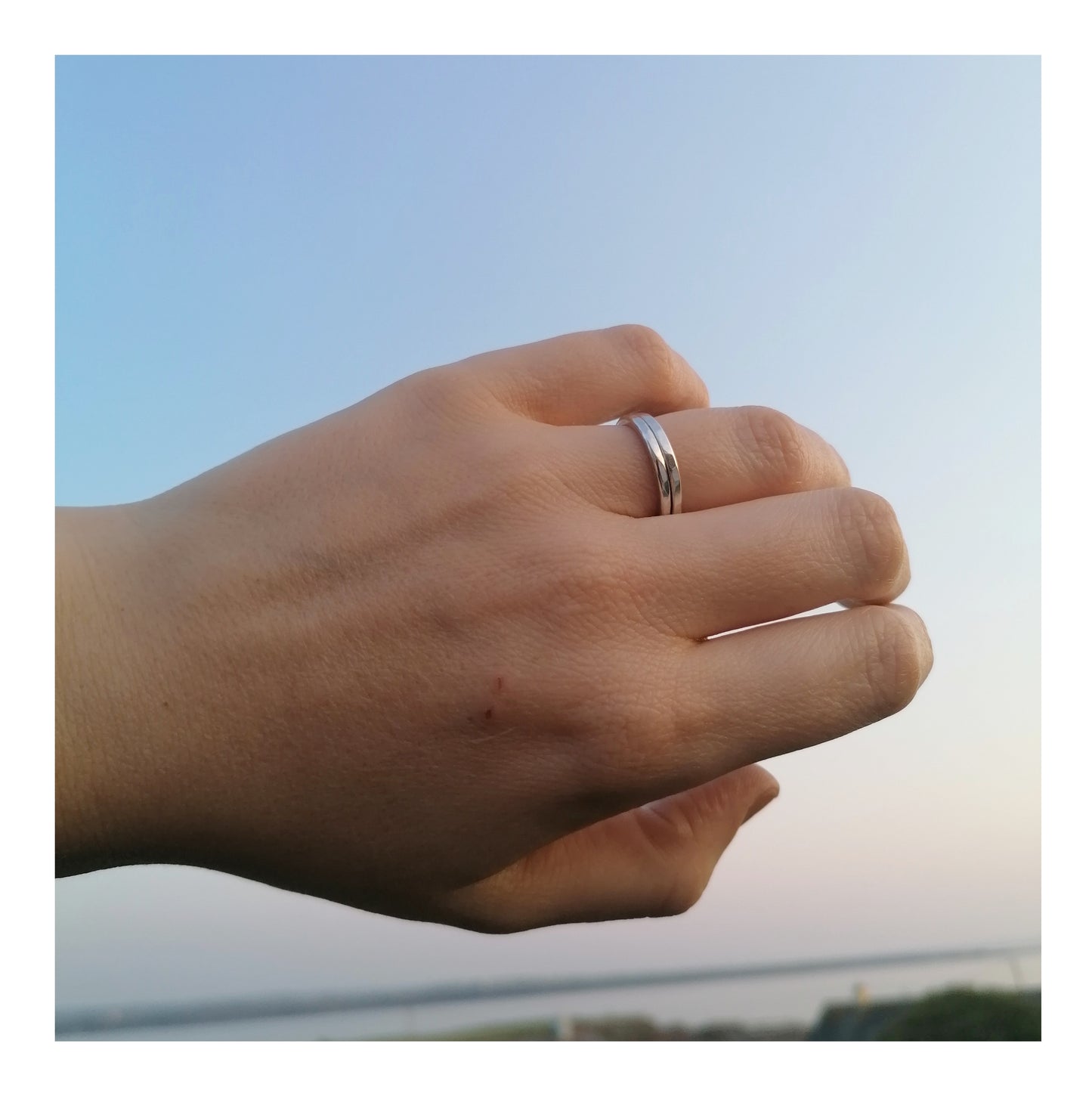 Hammered Ring, Sterling Silver