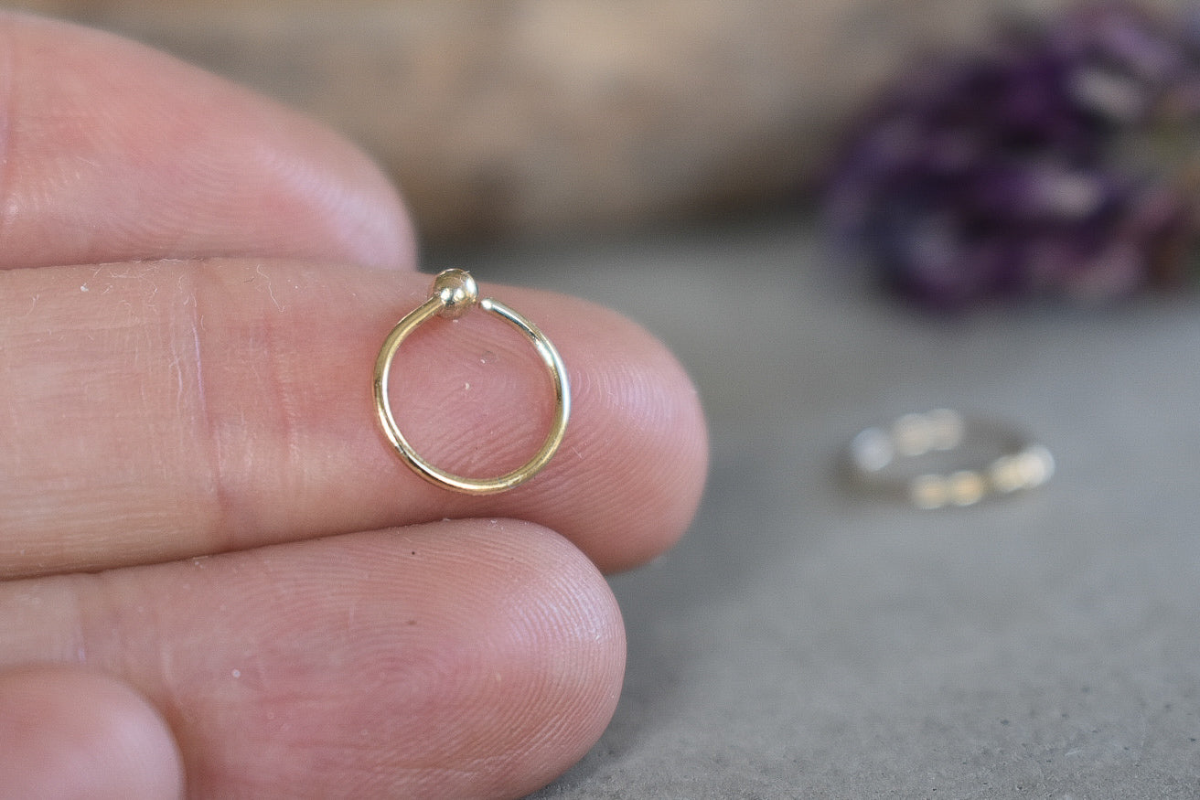 Hug hoops, 9ct yellow gold