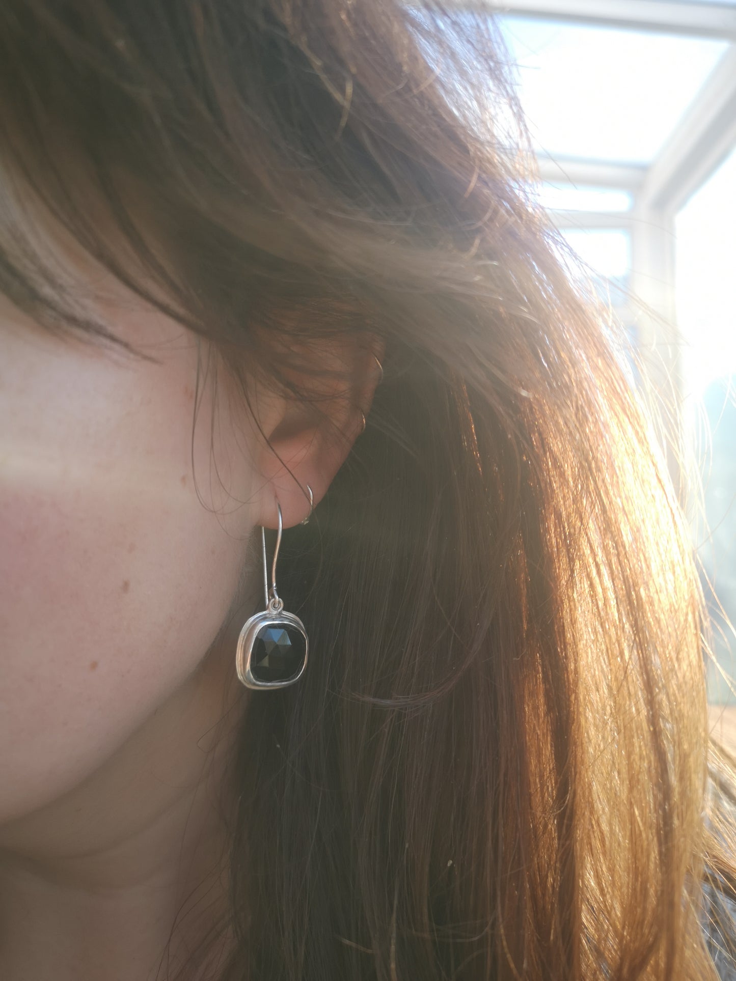 Onyx Mismatched Drop Earrings