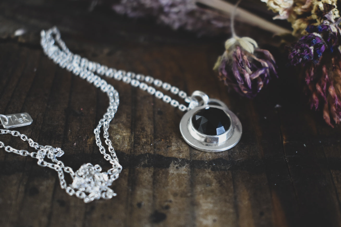 Black Spinel Pendant