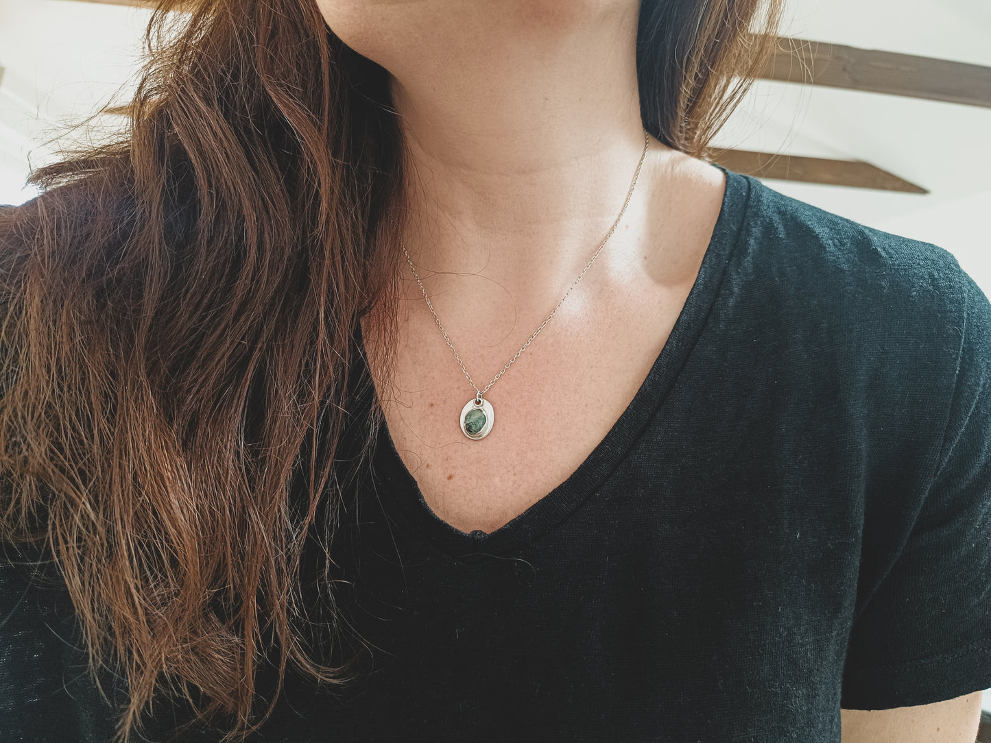 Prehnite Pendant