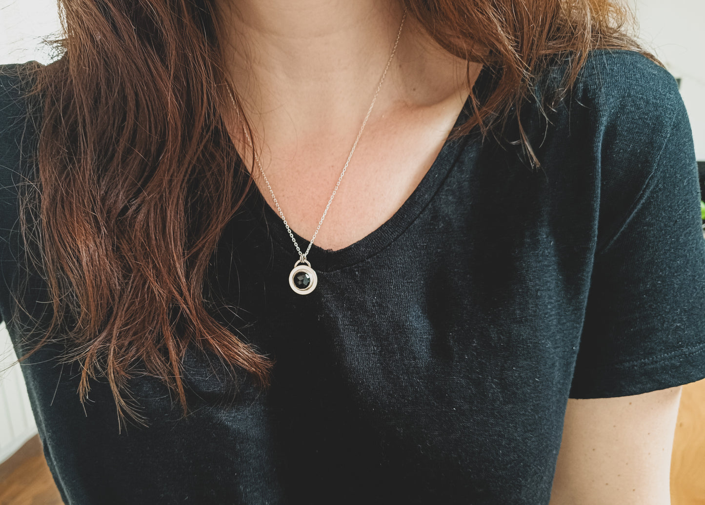 Black Spinel Pendant