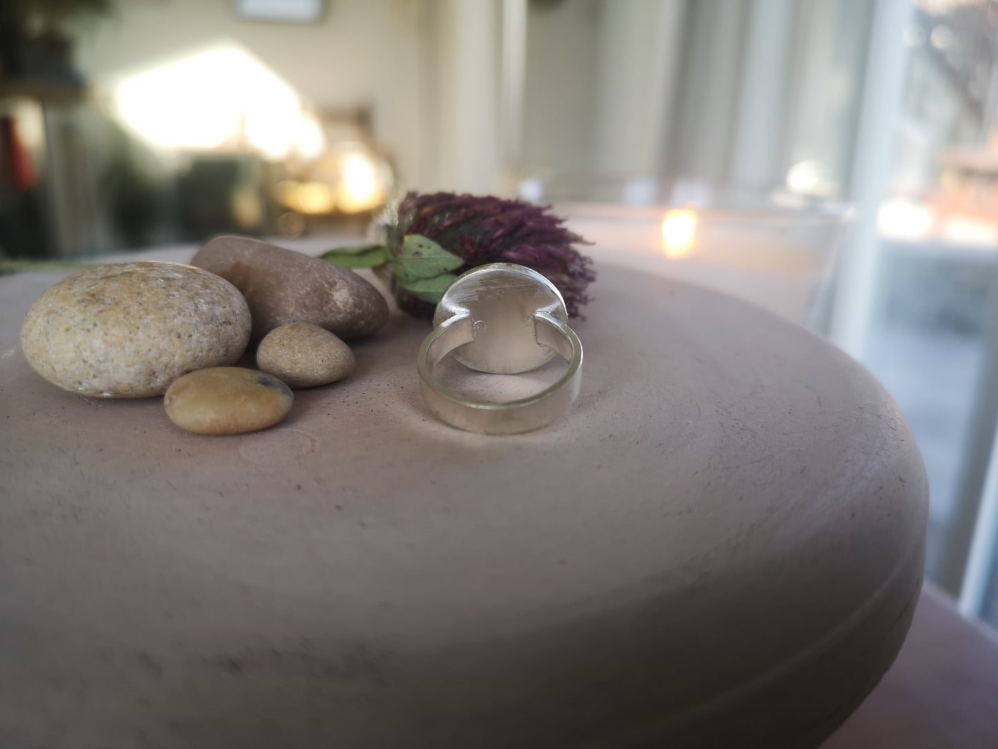 Moonstone Moon Ring #1