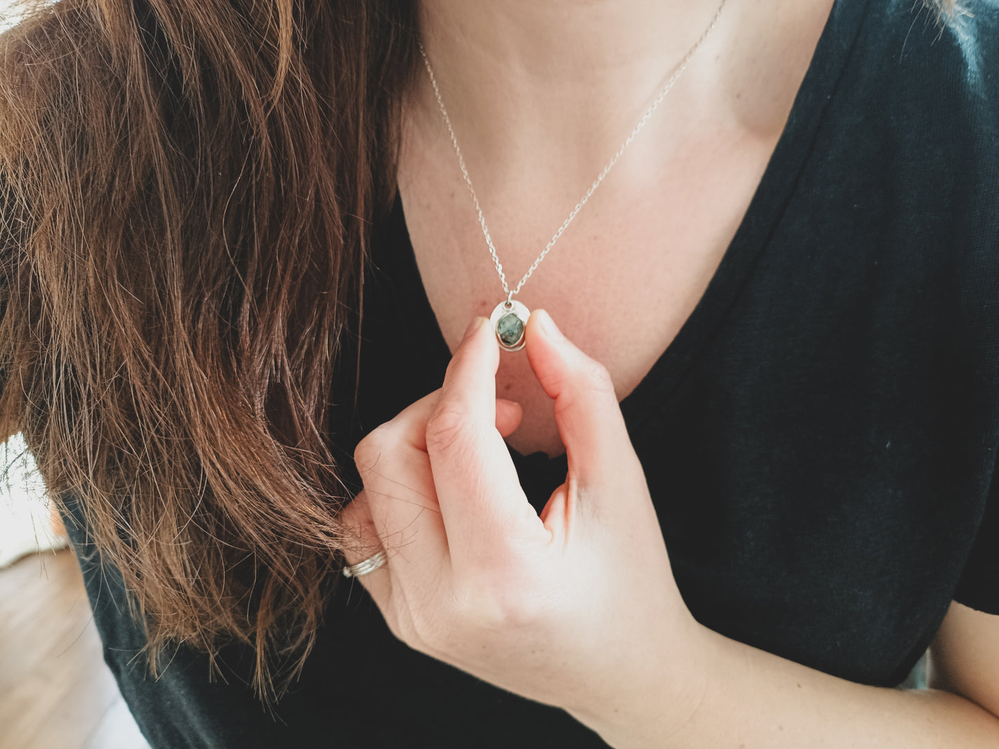 Prehnite Pendant
