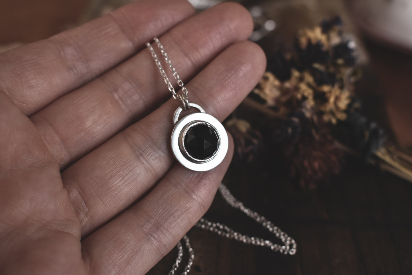 Black Spinel Pendant