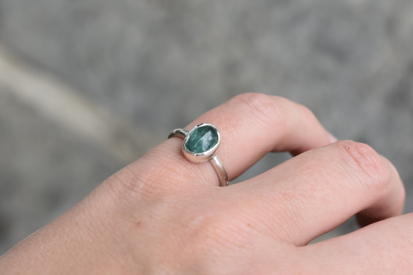 Clear Pond Kyanite Ring #2