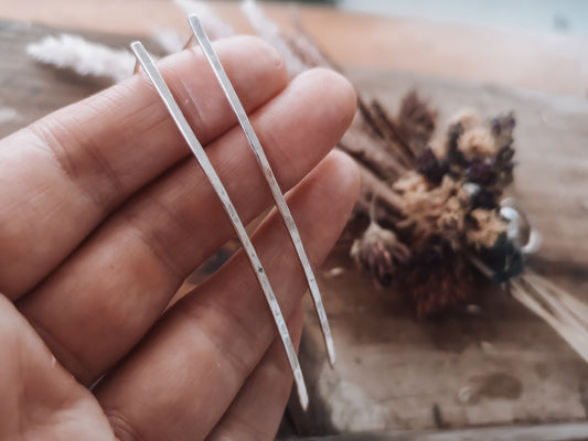 Hammered Hang Earrings