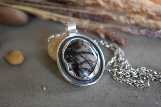 Bare Trees Jasper Pendant