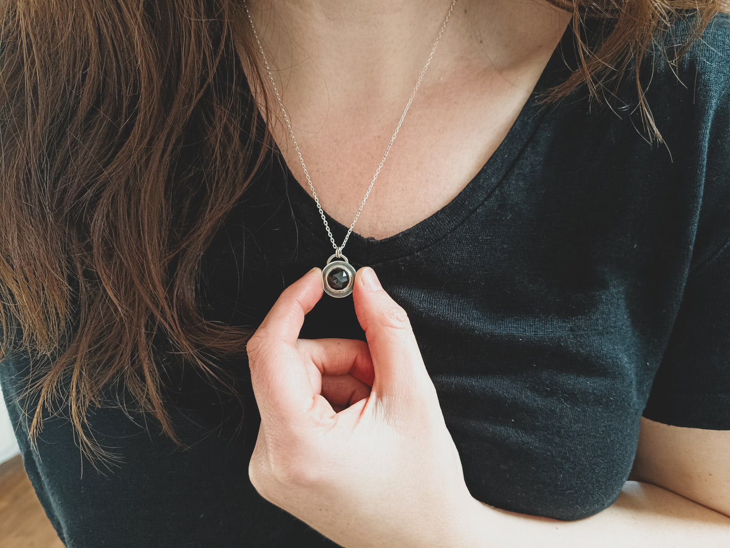 Black Spinel Pendant