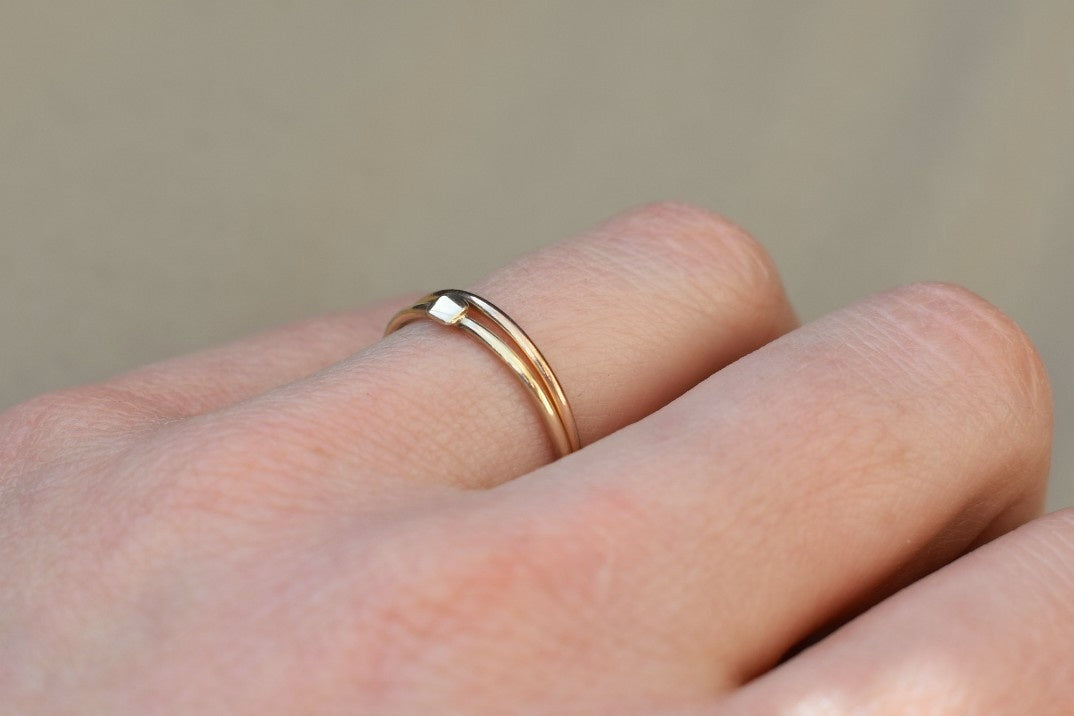 Solid gold Little Nonsense ring