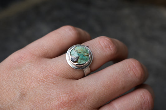 Round Wave Ring; Choose your favourite stone