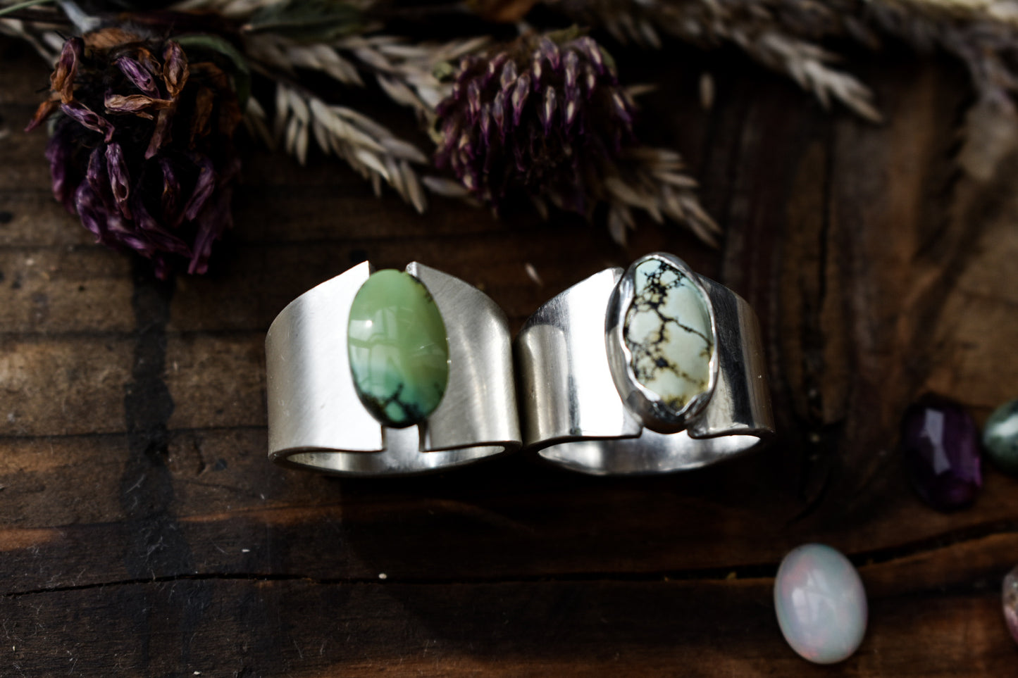 Warrior Wave Ring; Choose your Favourite Gemstone