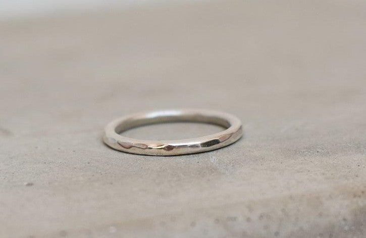 Hammered Ring, Sterling Silver
