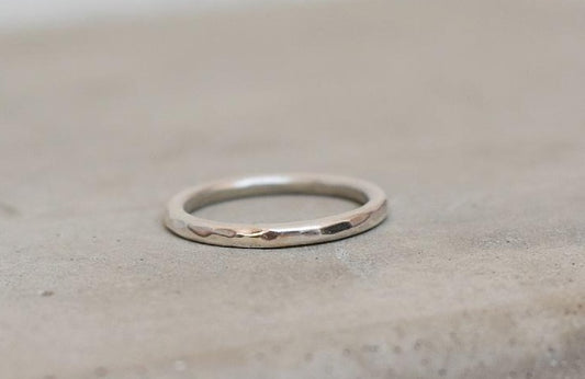 Hammered Ring, Sterling Silver