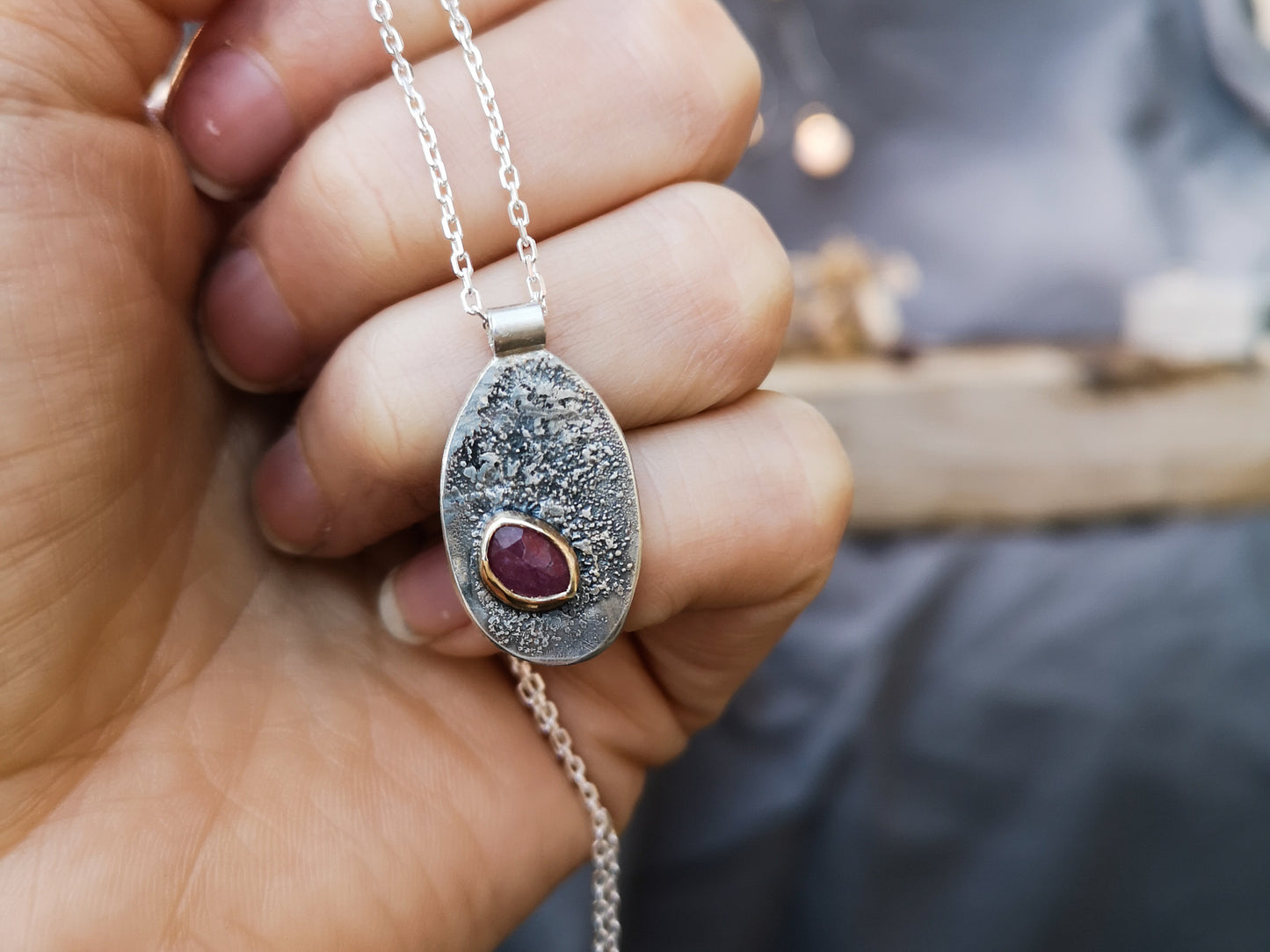 Pink on the Rocks, Tourmaline Pendants