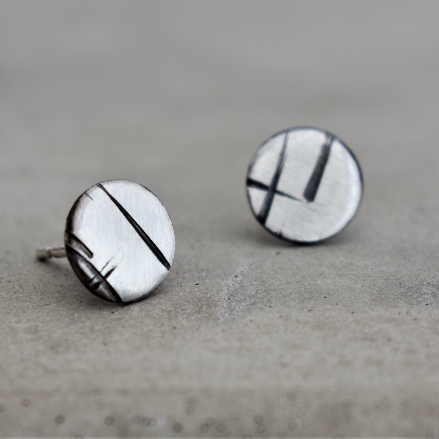 A Maze In 9mm Stud Earrings