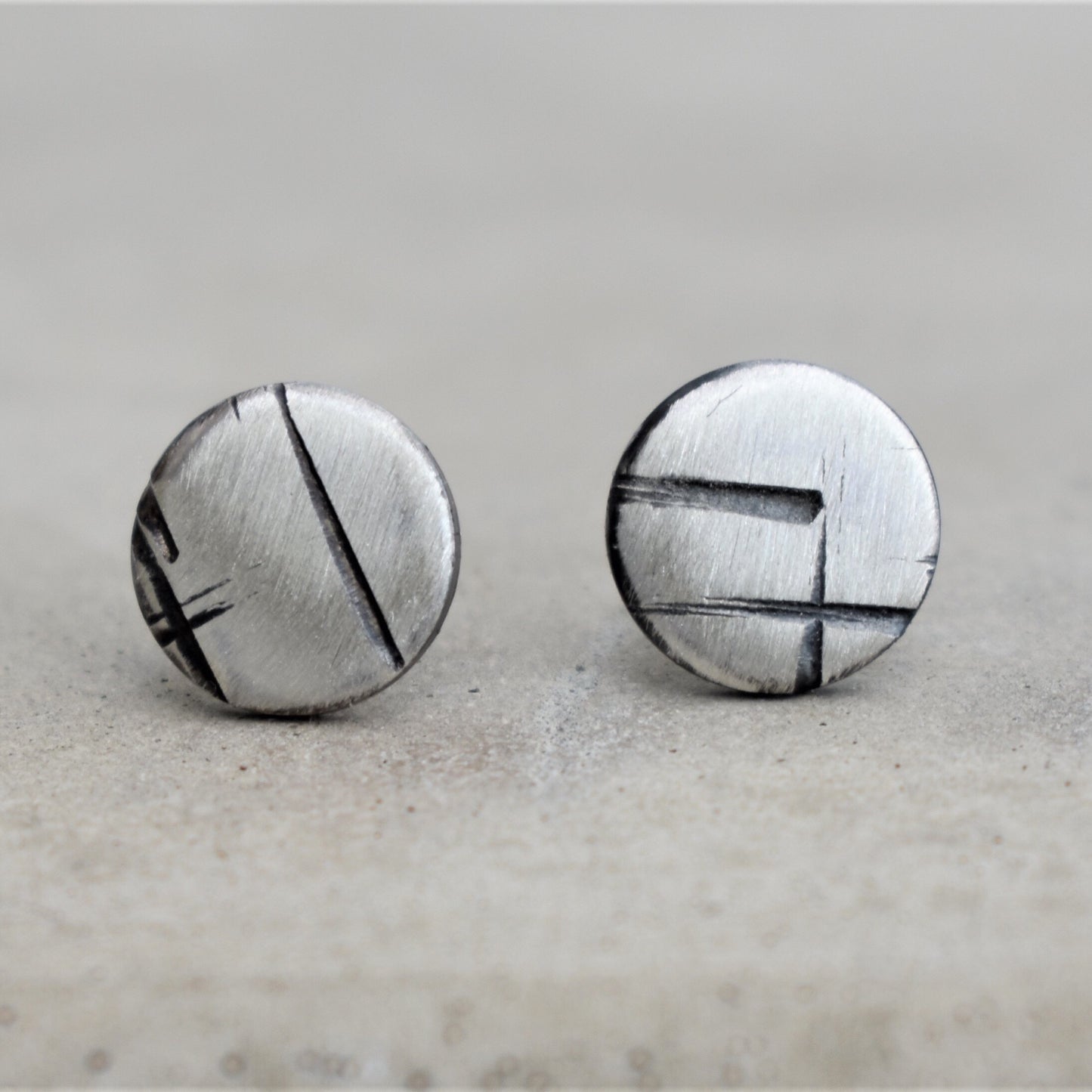 A Maze In 9mm Stud Earrings